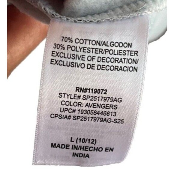 Marvel Boys Sweater Hulk Spiderman Captain America Size L 10/12 70% Cotton NWT - Picture 12 of 16